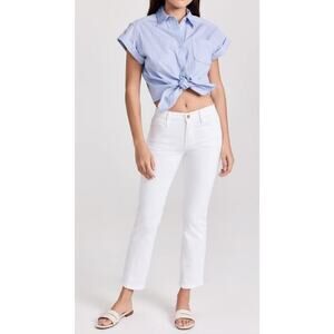 Frame Le High Straight Jeans Size 23 in Blanc